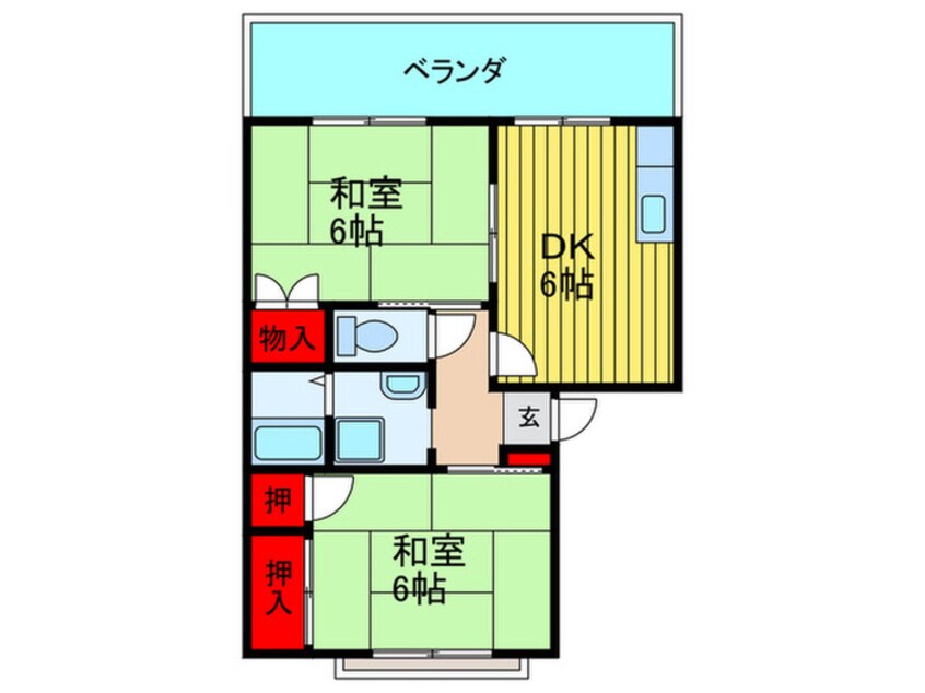 間取図 タウンコ－ト守口Ａ