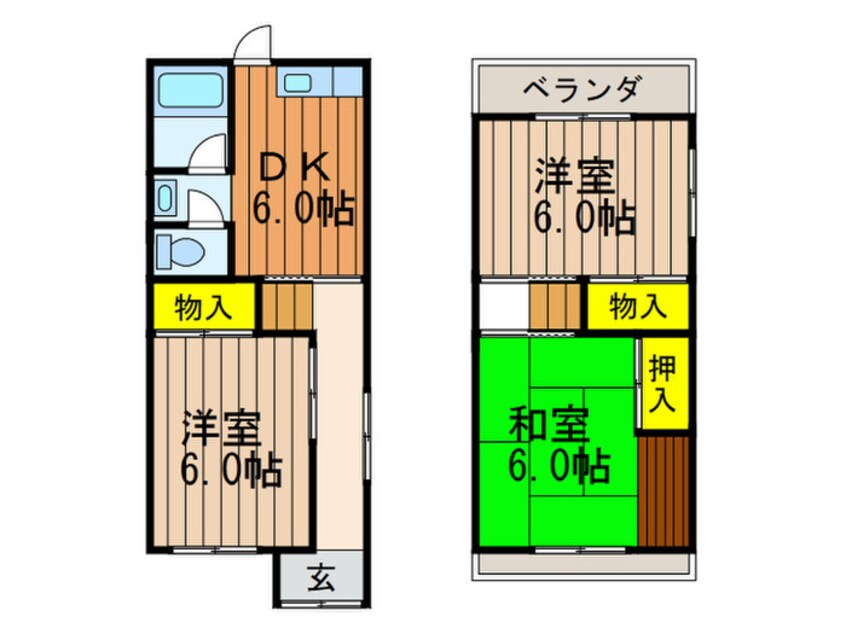 間取図 MAYUMIハウス185号館楠葉丘