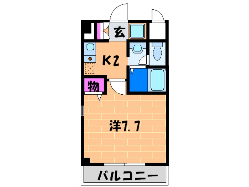 間取図 Ｍ　ＰＬＡＺＡ住吉公園壱番館