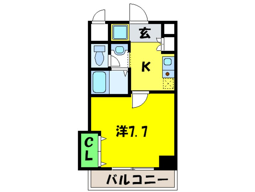 間取図 Ｍ　ＰＬＡＺＡ住吉公園壱番館