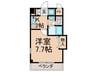Ｍ　ＰＬＡＺＡ住吉公園壱番館 1Kの間取り