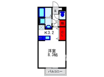 間取図 シティ－コ－ト雅