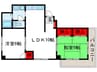 マンション翠 2LDKの間取り