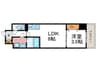仮)CRESTTAPP京都西京極dex(602) 1LDKの間取り