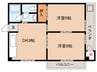 ＫＹコーポ 2DKの間取り
