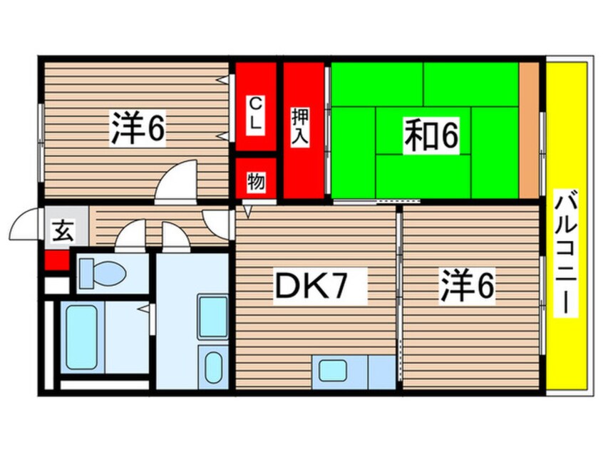 間取図 ト－クハウスⅢ