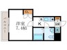 ソ－シア西院 1Kの間取り