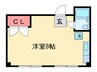 ファ－スト太子橋 1Rの間取り
