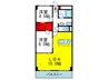 北大阪ハイツ 2LDKの間取り
