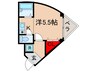 アークマンション 1Kの間取り