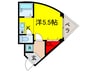 アークマンション 1Kの間取り