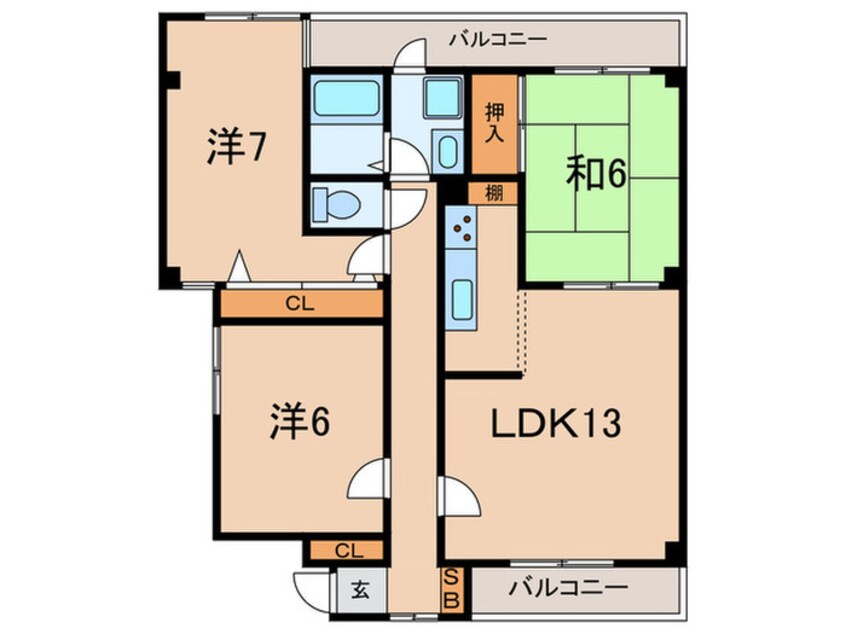 間取図 プランドール加古川