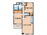 パレ塚口町(603) 2LDKの間取り