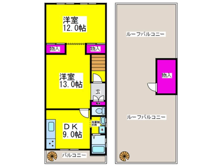 間取図 翁橋ひまわりビル