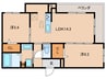 仮)アグレアーブル立花 2LDKの間取り
