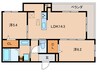 仮)アグレアーブル立花 2LDKの間取り