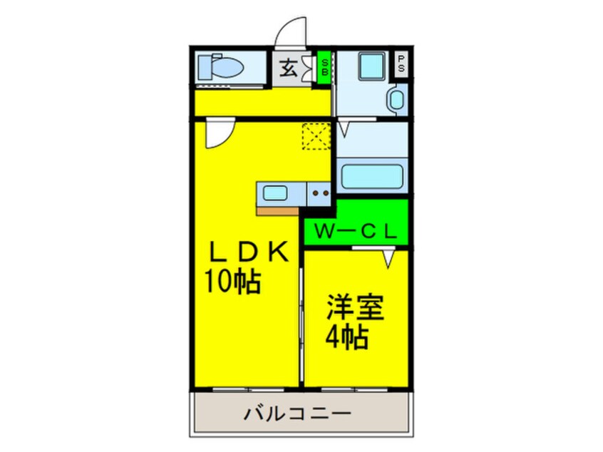 間取図 グランパシフィック長瀬スクエア