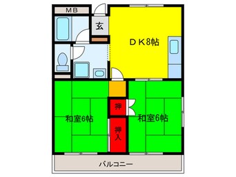 間取図 八尾樋口マンション