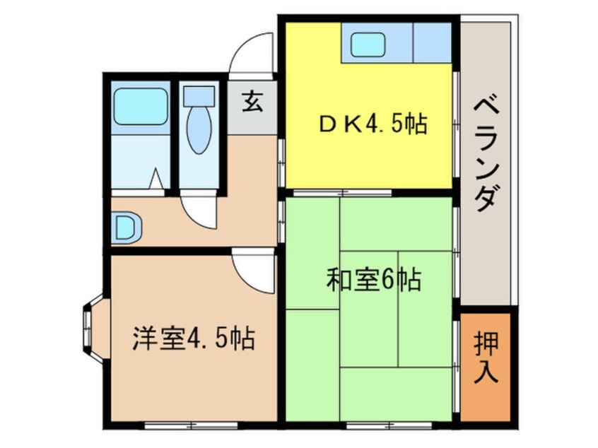 間取図 コ－ポブランシェ