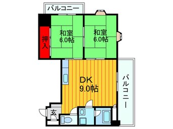 間取図 川島第20ビル枚方公園