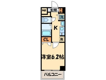 間取図 プレサンス京都鴨川彩華(404)