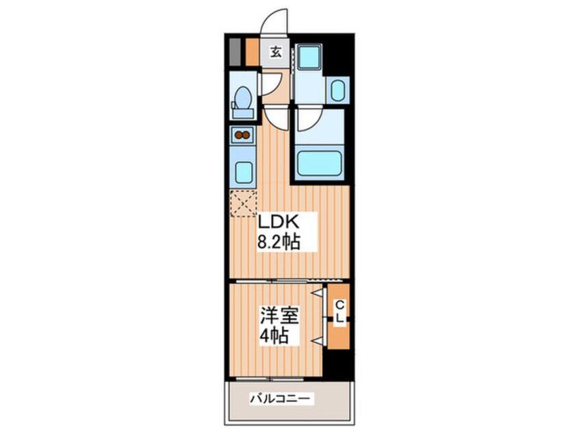 間取図 ｱ-ﾊﾞﾈｯｸｽ京橋ﾌﾟﾗｲﾏﾘ-ﾜﾝ