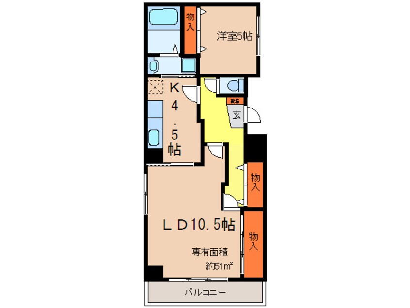 間取図 ヴェリテ江坂