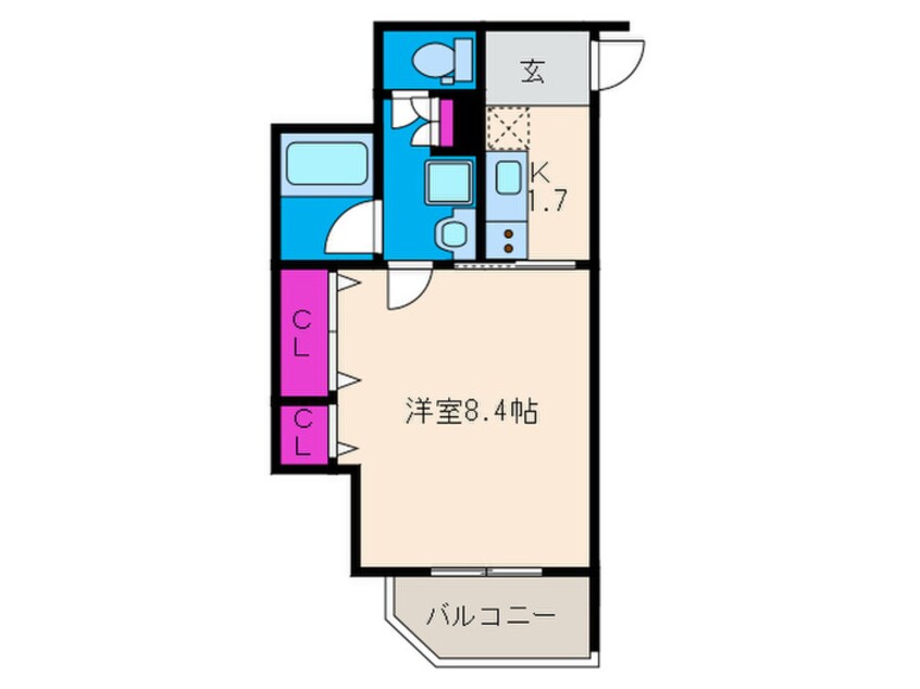 間取図 ウェルスクエア池田石橋