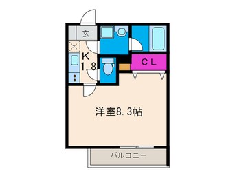 間取図 ウェルスクエア池田石橋