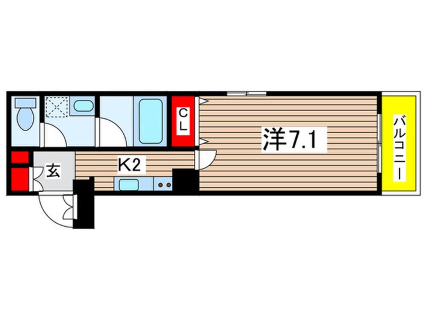 間取図 ウェルスクエア池田石橋