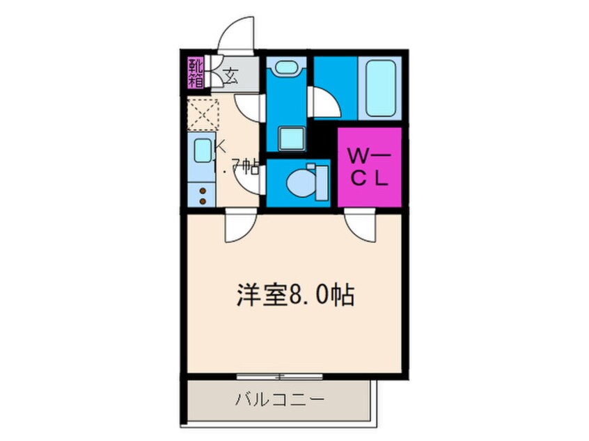 間取図 ウェルスクエア池田石橋