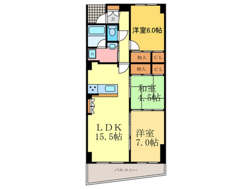 間取図 Ｚｅｆｆｉｒｏ長岡京