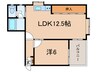ユーコート甲東園 1LDKの間取り