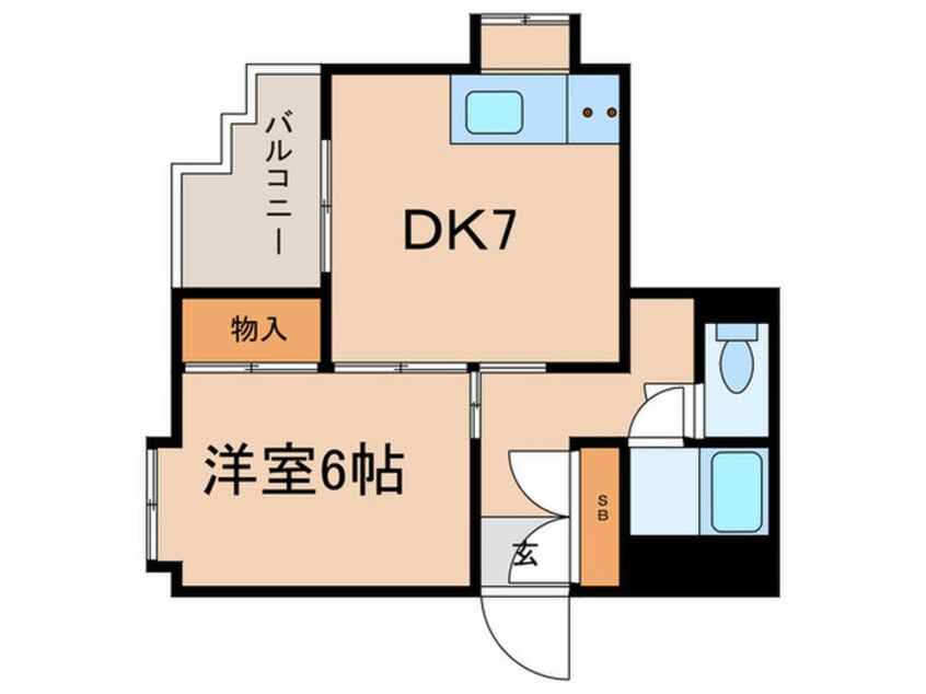 間取図 ユーコート甲東園