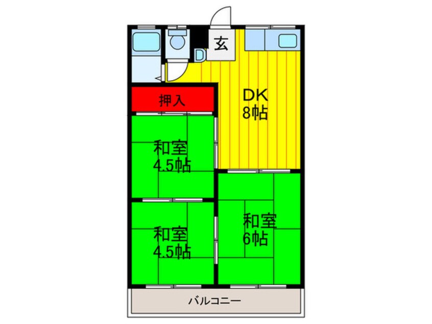 間取図 大日松原マンション