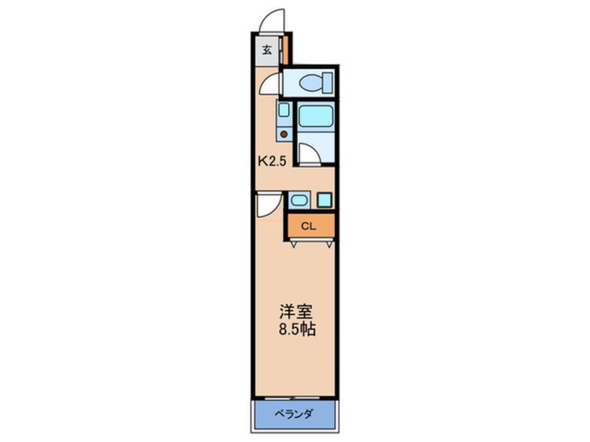 間取図 ワタヤライラックビル