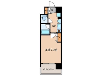 間取図 ﾚｼﾞｭ-ﾙｱｯｼｭ梅田ｲ-ｽﾄ（1104)