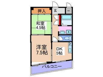 間取図 グランド－ル堀内