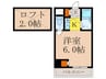 新大阪ＯＭパレス 1Kの間取り