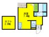 あんしん+鶴田町08-4003 1Rの間取り