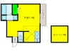 あんしん+鶴田町08-4003 1Rの間取り