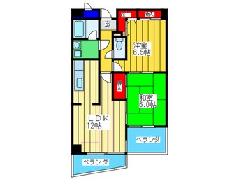 間取図 フレアコ－ト京橋