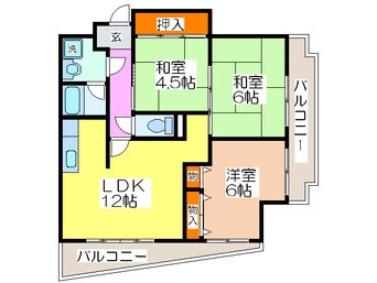 間取図 フレアコ－ト京橋