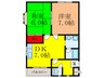 さくらハイツ 2DKの間取り