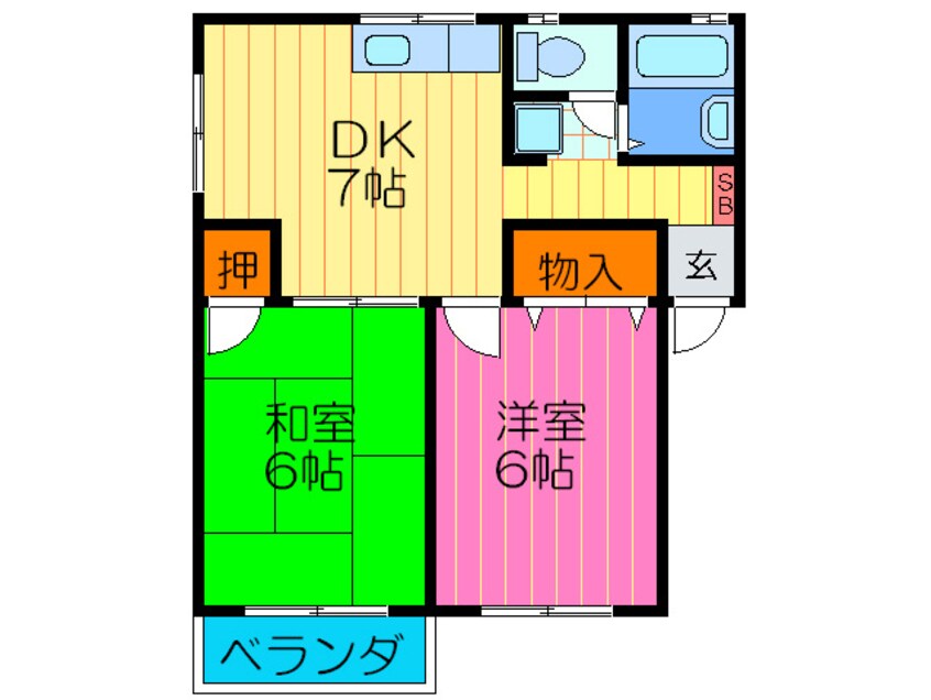 間取図 ラヴィ八雲