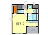 カノン甲南山手 1Rの間取り