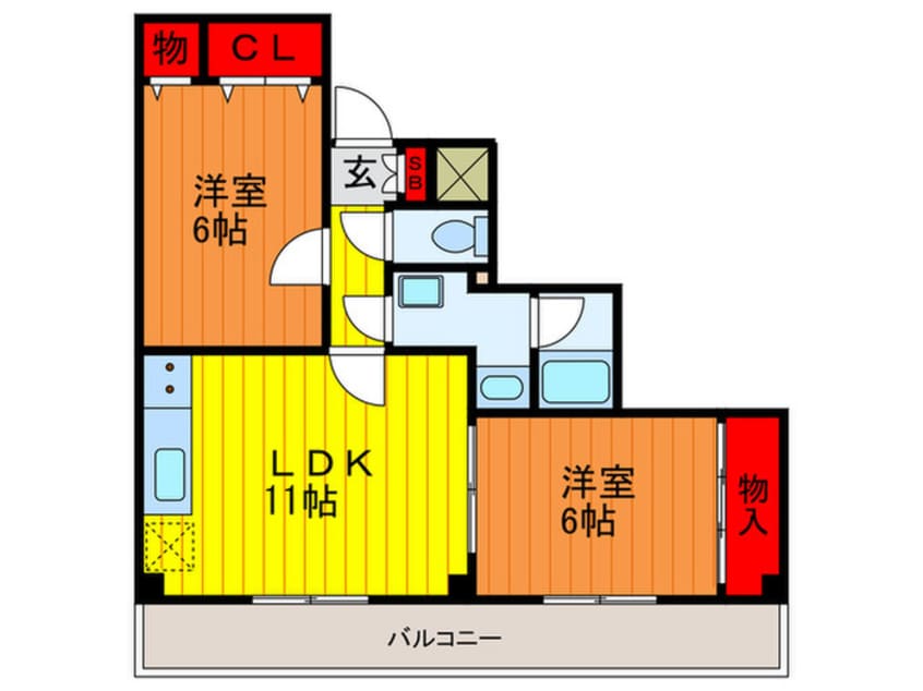 間取図 グランソシエ門真