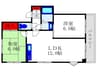 メゾン桜塚 2LDKの間取り