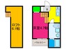 シュエット鳳 1Rの間取り