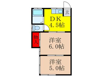 間取図 天道コーポ